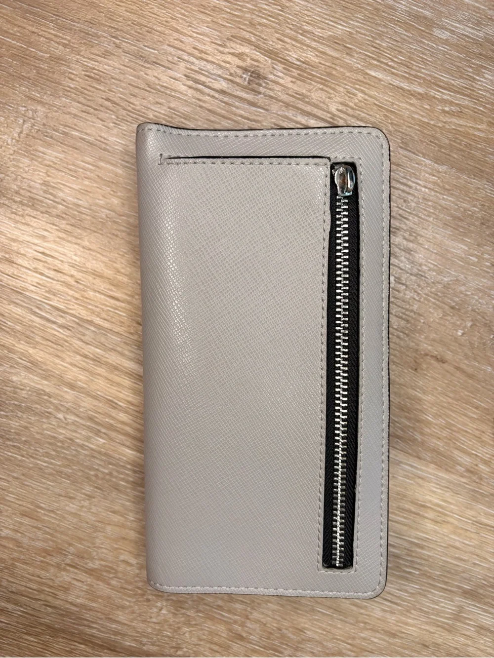 Kate Spade New York Crossbody Bag + Matching Wallet Gray White Fair Condition